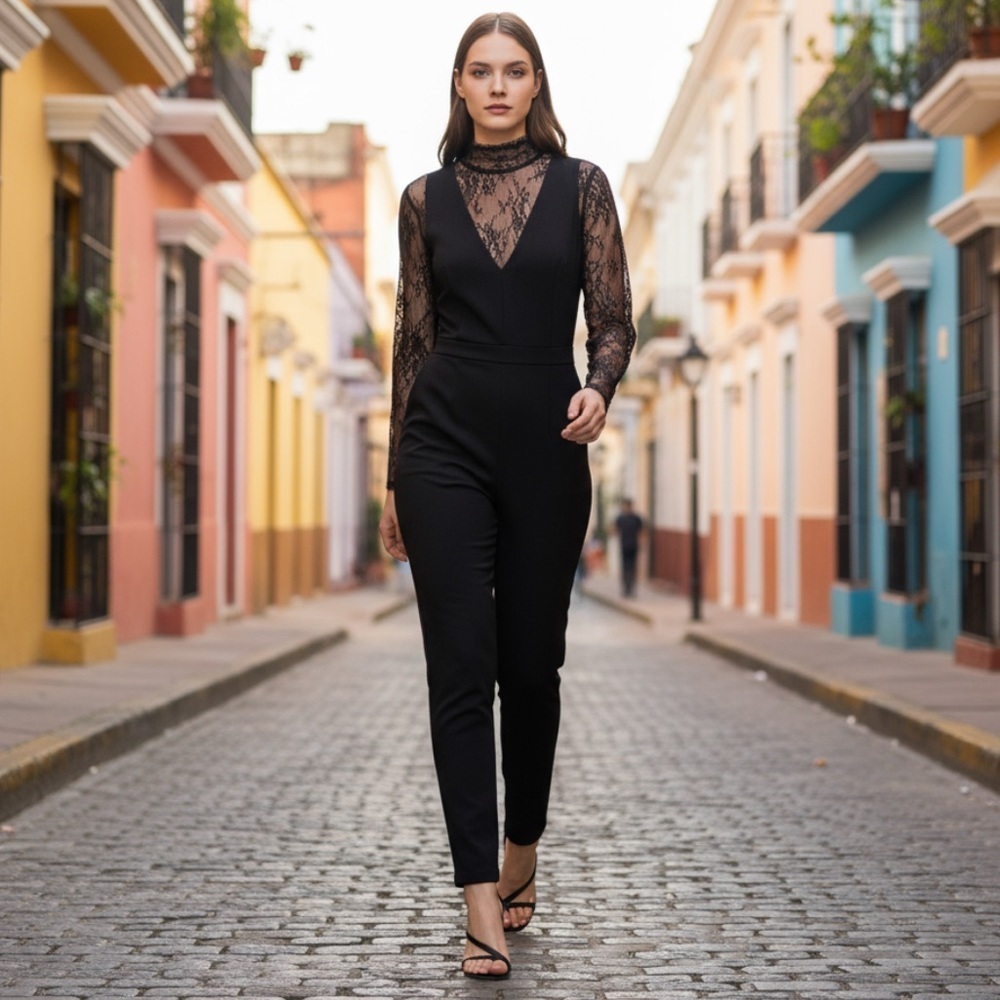 French Connection Tabetha Lula lace jumpsuit 2